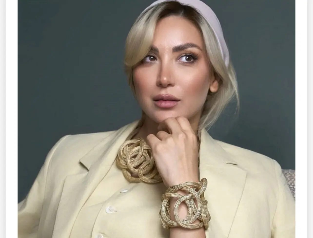 استایل چشمگیر مینا مختاری با جواهرات لاکچری