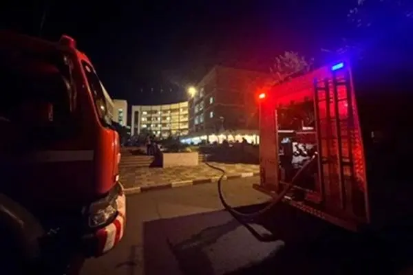 آتش سوزی در خوابگاه دختران دانشگاه آزاد قزوین